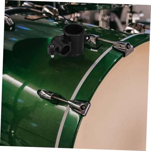 Kit de abrazaderas para rack de batería electrónica TOYANDONA: abrazadera transversal robusta para montaje seguro, estabilidad y fácil instalación, compatible con diversos sets electrónicos miniatura 4