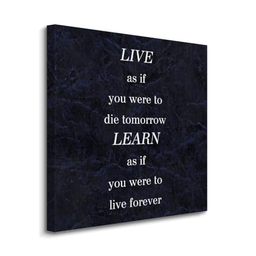 Póster decorativo para pared con frase motivacional en inglés para decoración del hogar
