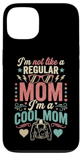 I'm Not Like A Regular Mom I'm A Cool Mom Retro Edgy �X�}�z�P�[�X iPhone 13 �p