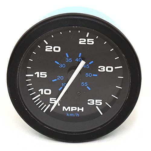 Veethree Boat Speedometer Gauge 61271 | 3 1/4 Inch Black