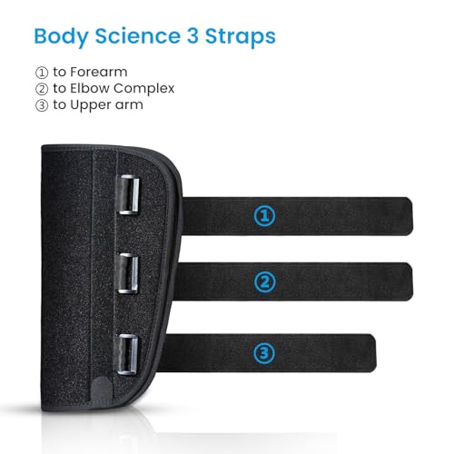 Image of Elbow Brace Night Splint Support for Cubital Tunnel Syndromean, Ulnar Nerve, Stabilizer for Fix Elbow, Prevent Excessive Bending at night, Fits Left and Right Arms,Women, Men (S)