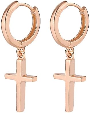 14K Gold Plated Post Hoop Earrings Handmade Chunky Lightweight Gold Hoop Earrings Hypoallergenic Earring for Women