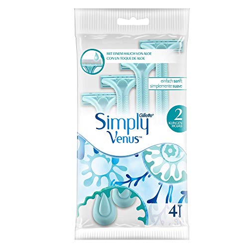 Preisvergleich Produktbild Gillette Simply Venus 2 Rasierer 4 Stück, 1er Pack (1 x 4 Stück)