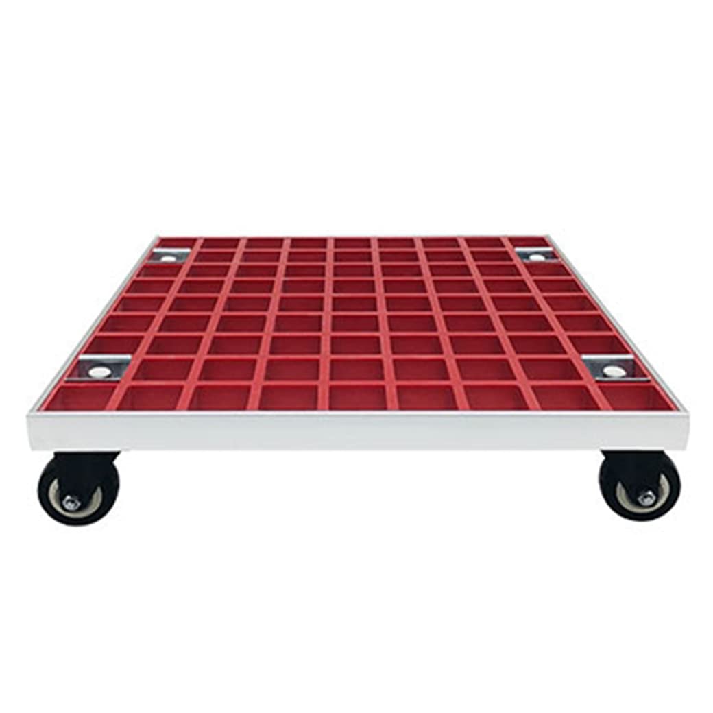 DFGHNBVC Plant Caddy With Wheels Heavy Duty, Rolling Plant Stand | Outdoor Planter Caddies Large Flower Pot Mover With Casters -,Red-50Cm/20In