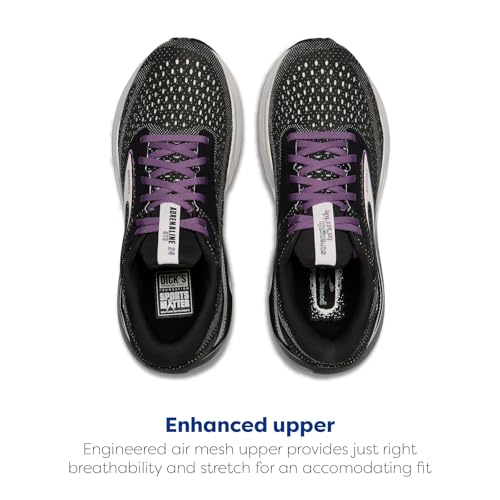 Brooks Adrenaline GTS 24 chaussures course femme noir lilas 5 wide
