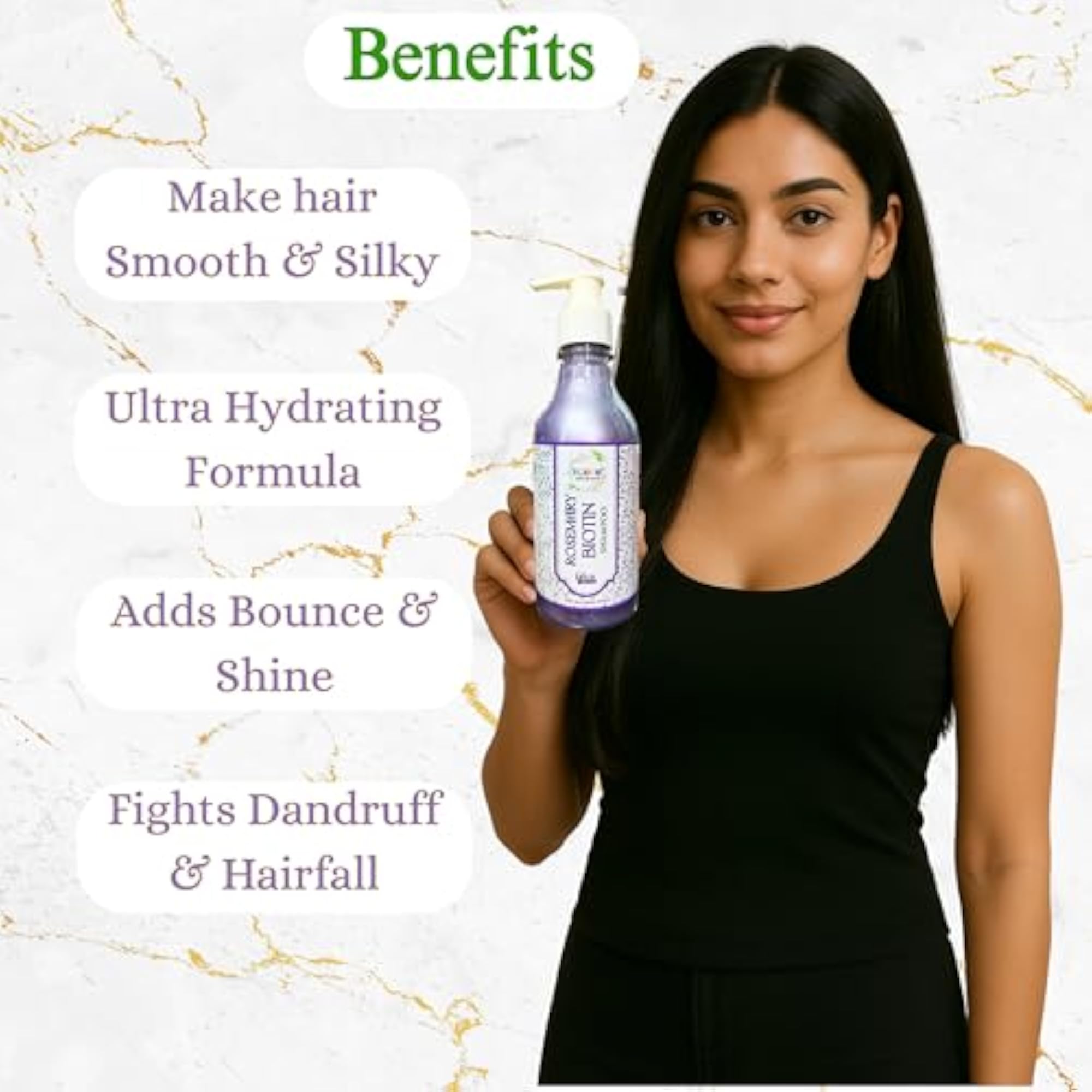 Rosemary Biotin Shampoo, 300ml, Ayurvedic Formula