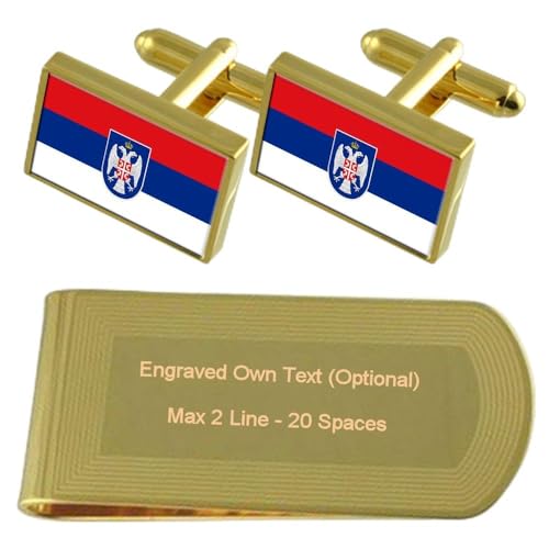 Collier Republika Srpska drapeau de manchette | Accessoire élégant du quotidien
