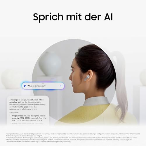 Samsung Galaxy Buds4 Pro, Kabellose Hi-Fi Bluetooth-Kopfhörer, 2-Wege-Lautsprecher, Geräuschunterdrückung per Adaptive Noise Cancelling, In-Ear-Ohrhörer, 360 Audio, AI Agent mit Sprachsteuerung, Black