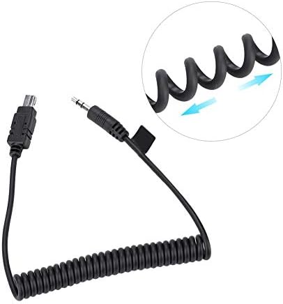 MC-DC2 Shutter Cable,0.5m Camera Remote Shutter Release Connecting Cord Cable for Nikon 7100,D7200,D7000,D5100,D5000,D3200,D3100,D90,D750,D610,D600,D7100,D7000,D5300,D5200,D5100(3.5mm-N3)