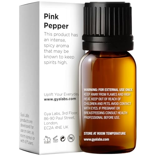 Image of 100% Pure Pink Pepper Essential Oil - 0.34 Fl Oz - Pink Pepper Oil for Hair, Skin, Diffuser, Aromatherapy & DIY Candle Making Scent