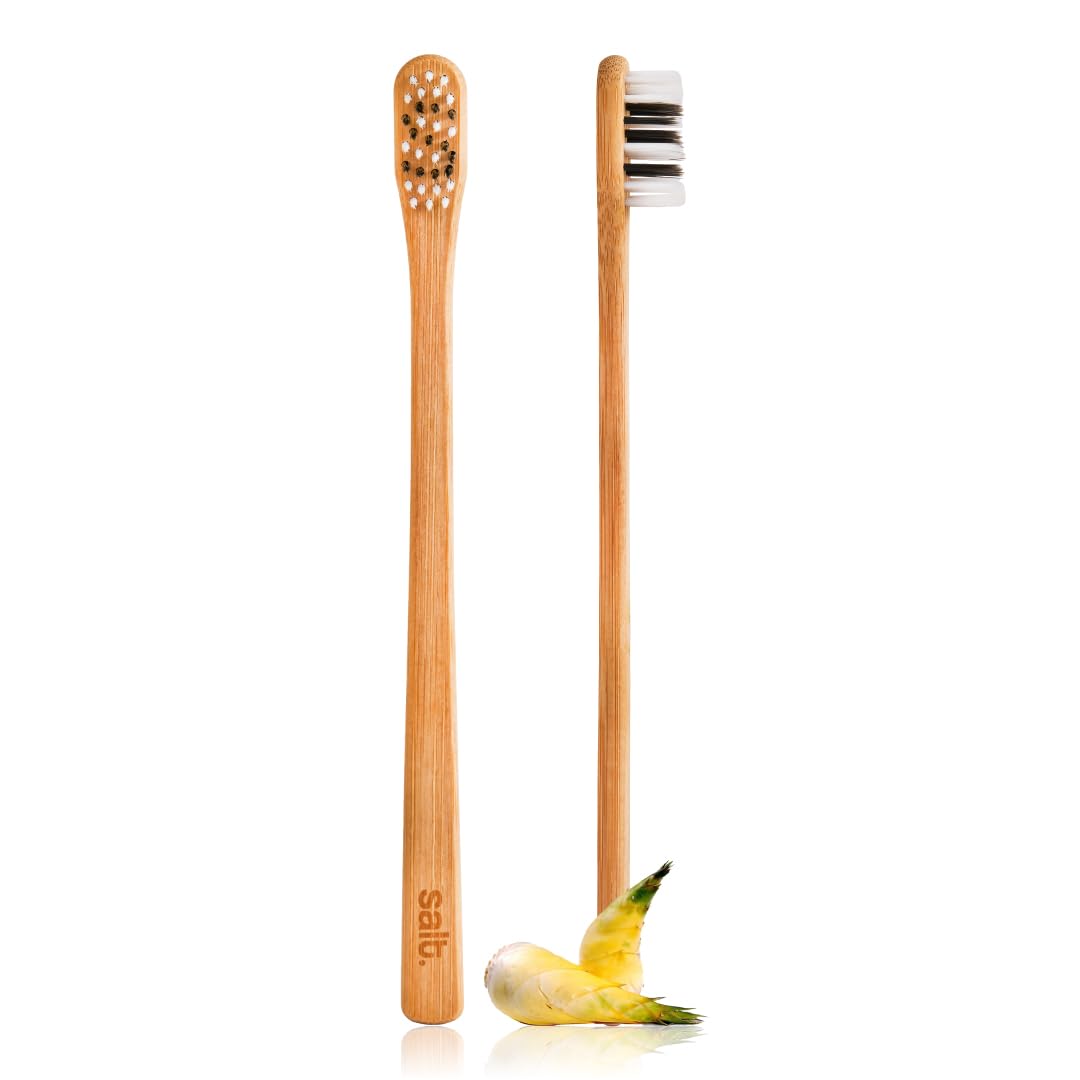Salt. Oral Care Eden Bamboo Toothbrush for Adults | Eco-Friendly & Biodegradable | BPA-Free | Gentle Bristles & Small Head | Vegan-Friendly | Ergonomic Design | Travel-Friendly-image-38