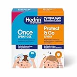 HEDRIN Vorteilspack (1 ONCE Spray Gel + 1 Protect & Go Spray), Soforthilfe & Vorbeugung – Schnelle Hilfe gegen Läuse