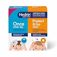 HEDRIN Vorteilspack (1 ONCE Spray Gel + 1 Protect & Go Spray), Soforthilfe & Vorbeugung – Schnelle Hilfe gegen Läuse