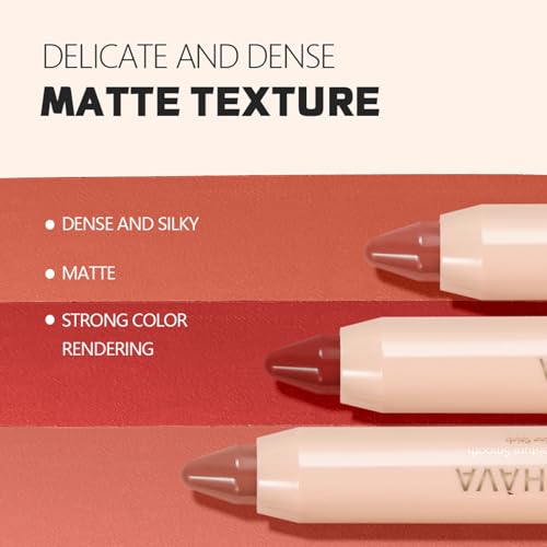 Brown Lipstick, Ultra Matte Lipstick Crayon, Waterproof Long Lasting Lipstick, High Pigmented Non-Stick Cup Lipsticks For Women, Lipstick Lipliner Make Up Gift 1PC (#04 Brown Sugar) - Image 8