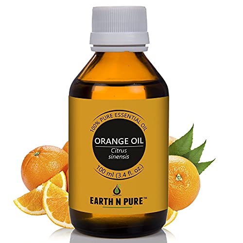 Image of Earth N Pure Orange Essential Oil Natural and Therapeutic Grade 100 ml