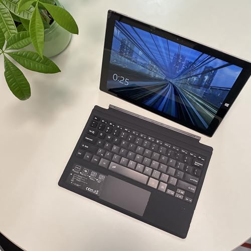 Teclado Bluetooth para Surface Pro 7 y 6 con retroiluminación y panel táctil 6