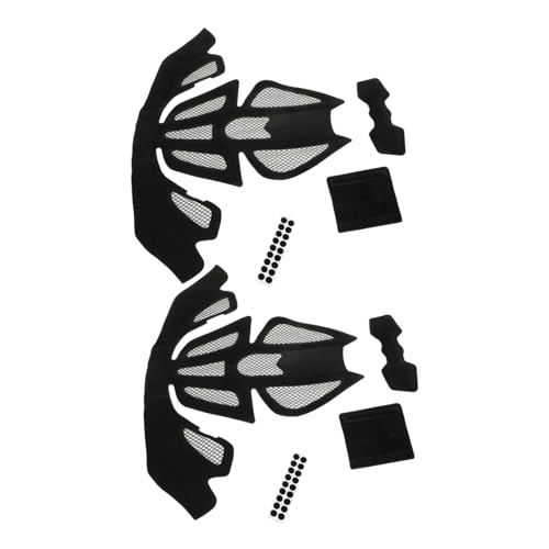 Toyvian 2 セットヘルメットパッド キット 衝撃吸収クッション性向上 スポンジ内装 自転車 電動バイク対応 交換用インナーライニング 快適通気