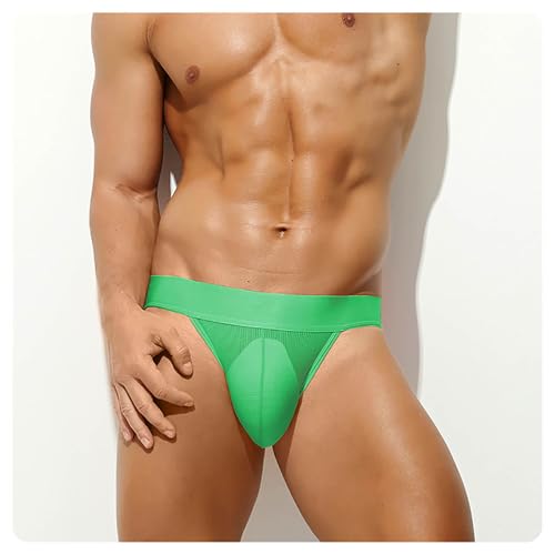Men's Breathable Front Pouch Thong Low Rise T-Back Briefs Hot Male Panties Sexy Bikini Underwear3