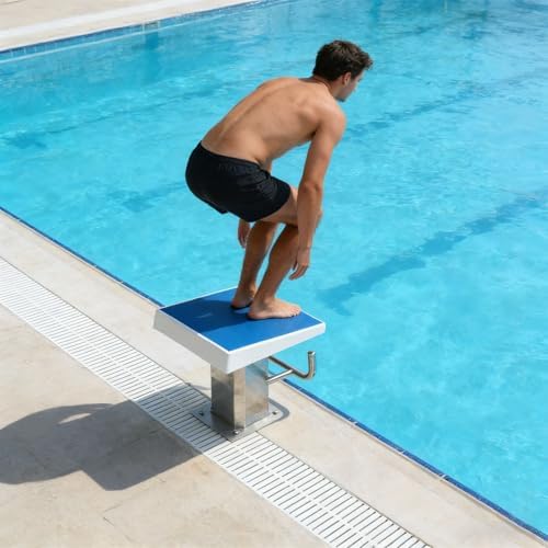 Heavy Duty Pool Diving Platform - 550 Lbs Capacity Non-Slip Diving Board with 304 Stainless Steel Base for Safe and Durable Water Fun