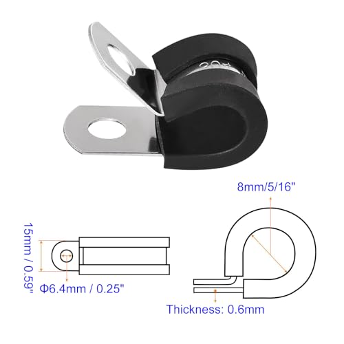 MACHSWON 24Pcs 5/16 Inch(8mm) Cable Clamp - Image 2