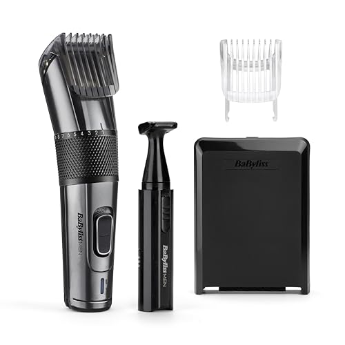 Uso con/sin cable en el cortapelos BaByliss MEN con cuchillas de carbono