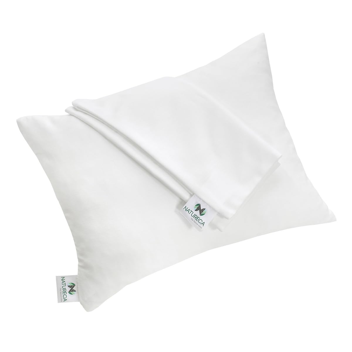 Federe Cuscino Bambini In Raso Di Cotone - Set 2 Pezzi 30x40 Cm, Morbide E Ipoallergeniche