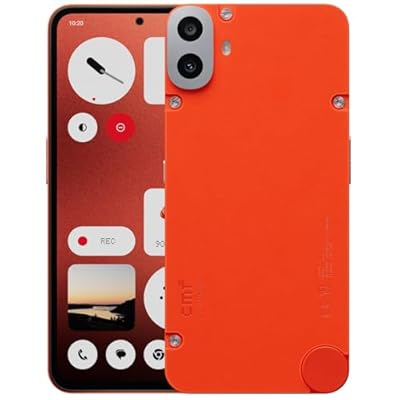 CMF BY NOTHING - CMF Phone 1 8+128GB - Smartphone con cámara Trasera Sony de 50 MP con Ultra XDR Pantalla Super AMOLED de 6 67" y Nothing OS 2.6 - Naranja