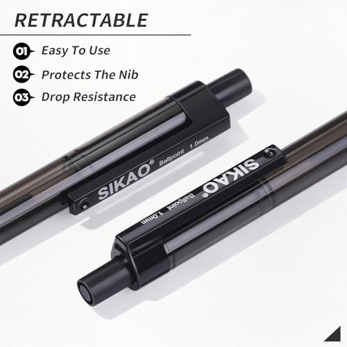 Sikao Black Pens, 1 count (Pack of 60) - Image 4