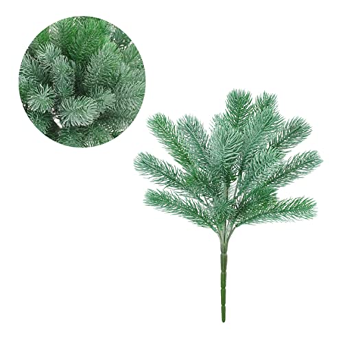 Garneck 4pcs Artificial Pine Picks Pine Twig Decor for Christmas Ornaments Wedding Centerpieces Party Floral Arrangements and Home Decor