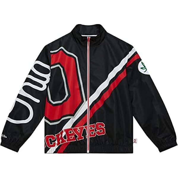 Mitchell & Ness M & N Exploded Logo Warm Up Jacket NCAA Ohio State