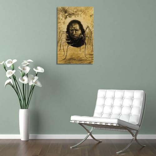 Impression sur toile The Crying Spider Redon tableau décoration murale