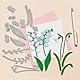 GLOBLELAND Maiglöckchen Metall Stanzschablone Schneeglöckchen Papierpräge Stanzschablonen Set Frühlingsblume Stanzformen für Kartenherstellung DIY Papier Scrapbooking Handgefertigtes Fotoalbum