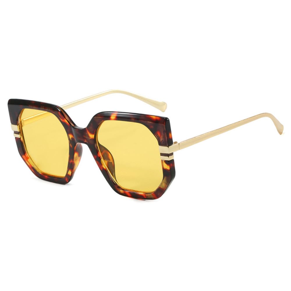 Modne damskie okulary przeciwsłoneczne w stylu vintage, duże, metalowe oprawki, męskie okulary przeciwsło