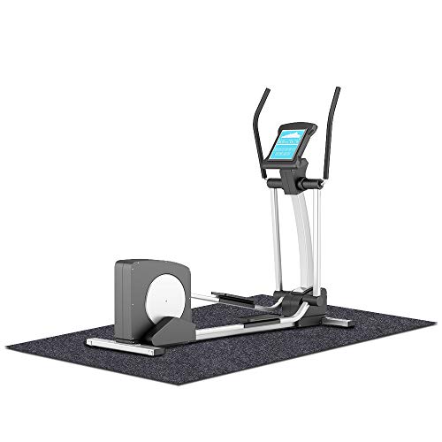 Fitness Equipment Mats, Absorbent/Waterproof – Protects Exercise Equipment And Floor，Protective Flooring Under Elliptical Machine Mat, Indoor Treadmill Mat，Washable (24" X 48") #TOP2