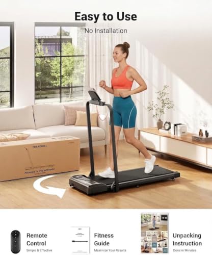 THERUN Walking Pad with Handle Bar, Under Desk Walking Treadmill for Home - image 5