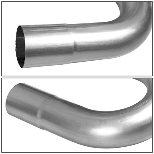 Image of DNA Motoring ZTL-225RAW 16Pcs 2.25 Inches OD DIY Custom Mandrel Exhaust Pipe Kit Straight & Bend