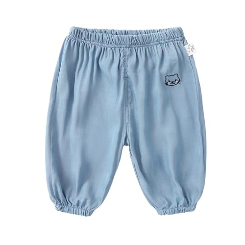 Boys Girls Stretch Denim Harem Pants Elastic Waist Baggy Jeans Relaxed Fit Jeans Loose Lantern Pants Vintage Denim Trousers