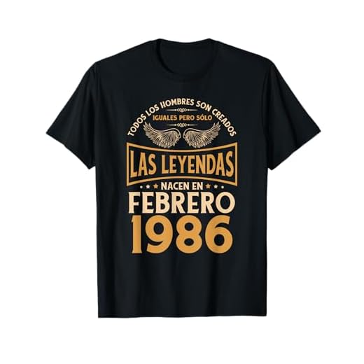 Cumpleaños Hombre Regalos Las Leyendas Febrero 1986 Camiseta
