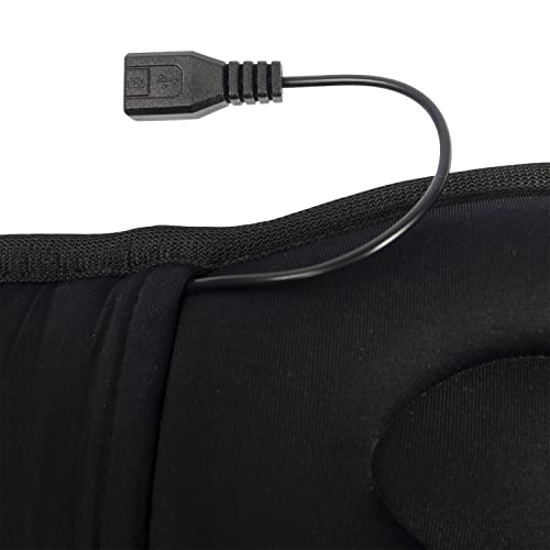 Image of iLive IAHB33G Lights Out Bluetooth Sleep Mask Headphones with Speakerphone, Gray, IAHB33G