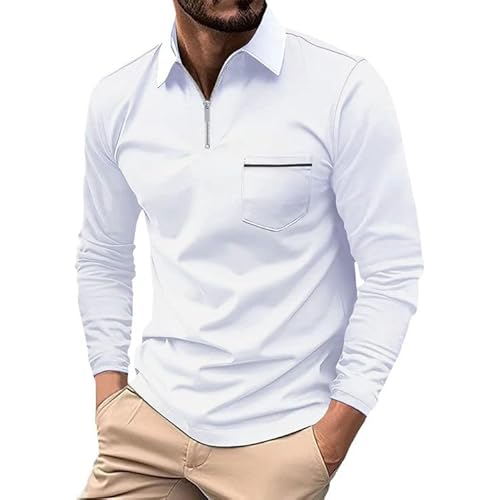 Men's Long Sleeve Solid Lapel T Shirt Casual Holiday Shirts Tops T Shirts Men Pack
