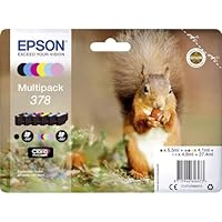 Epson 378 Squirrel - Cartucce d'inchiostro originali a 6 colori, inchiostro Claria Photo HD,...