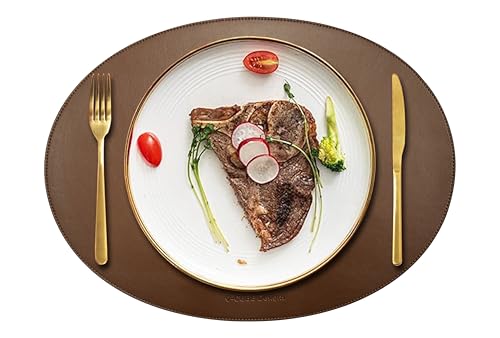 Vegan Leather Placemats - Set of 6 -21 Vegan Leather Placemats - Set of 6 -21