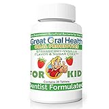 Childrens Oral Probiotics – Oral Care Probiotic for Kids Cavity Prevention & Bad Breath Treatment Supplement w/ BLIS K12 M18 Mouth & Gum Health Dentist Formulated 30 Lozenge Strawberry –eBook Included