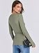 ANRABESS Women Long Sleeve Shirts Rib Knit Slim Fit Tops Basic Tee 2025 Fall Outfits Casual T-Shirt Underscrubs Layer Clothes Sage Green Medium