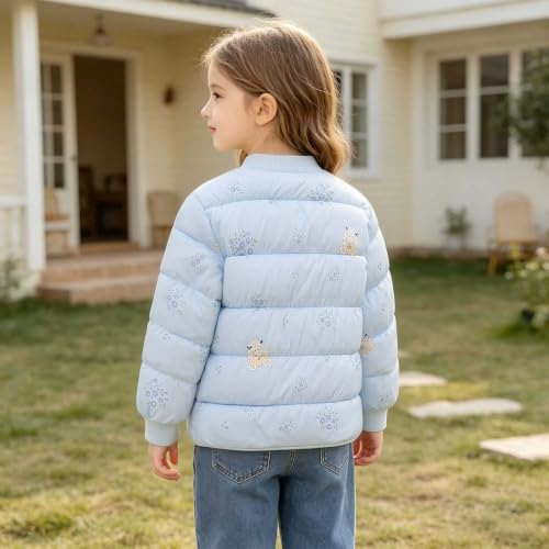 XOGWVJ Girls Winter Puffer Jacket Warm Zip Up Quilted Coats 2-8 Years - image 7