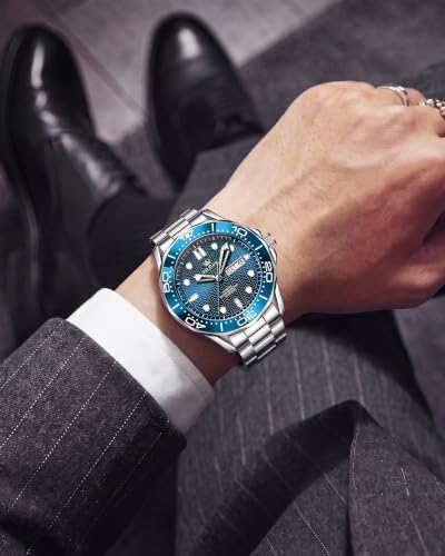 Image of OLEVS Watches for Men Luxury Dress Wirst Watch Gift | Large Dial,tainless Steel,Waterproof,Luminous,Watch Gift