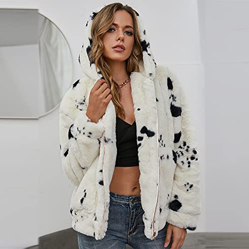 Bidobibo Leopard Jacket Women Leopard Fur Coat Women Long Vest For Women Faux Fur Shawl #TOP4