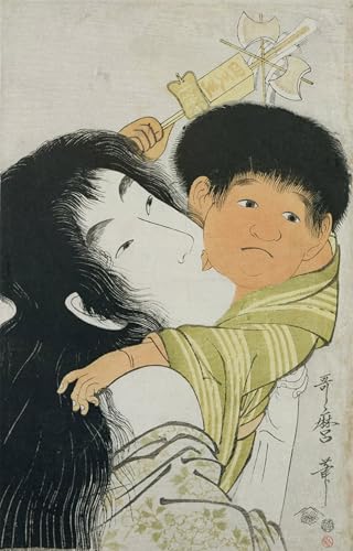 Lienzo de Kitagawa Utamaro para decoracion oriental de dormitorios elegantes y despachos