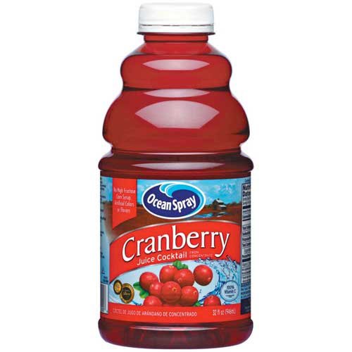Image of Ocean Spray Cranberry Juice Cocktail Drink, 32-Ounce Bottles (Pack of 12)