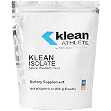 Klean ATHLETE Klean Isolate | Whey Protein Isolate to Enhance Daily Protein and Amino Acid Intake for Muscle Integrity* | NSF Certified for Sport | 508 Grams Powder | Natural Strawberry Flavor